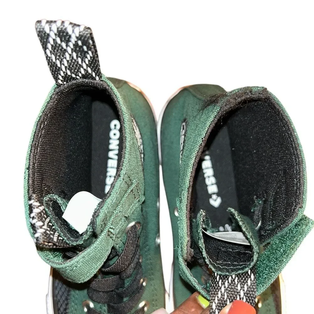 Kids Chuck Converse Taylor Green High Top Trainers Shoes(Size 2)